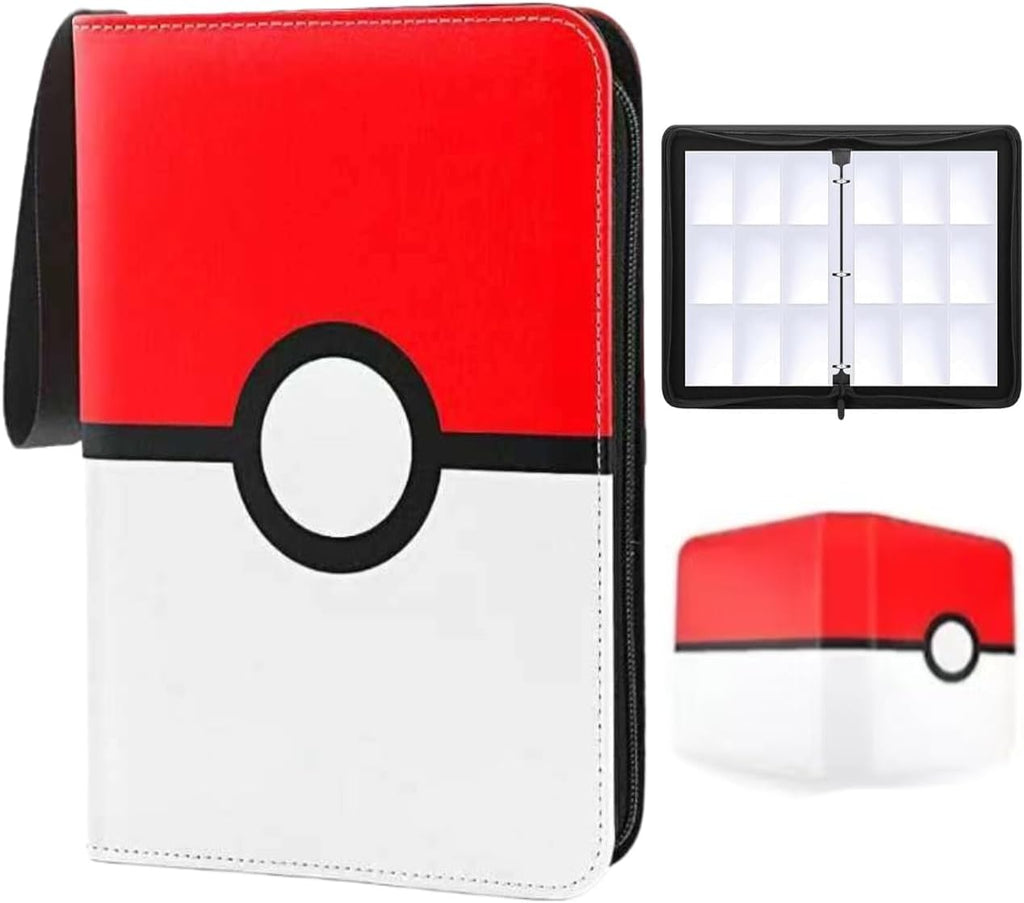 9-Pocket Trading Card Binder Holds 900 Cards - Includes 50 Removable Sleeves, Portable Zippered Card Album, Protective Game Card Storage Case for Collectors (9 pockets 900)