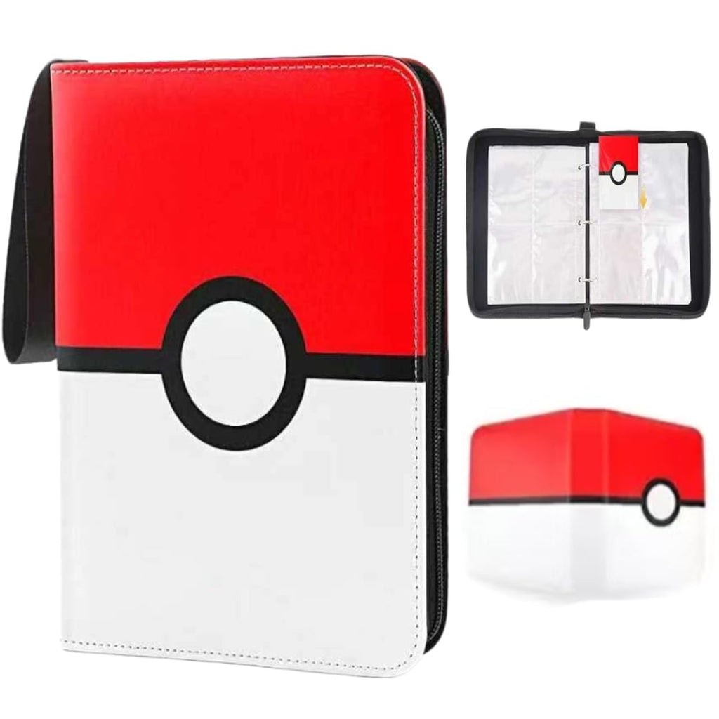 9-Pocket Trading Card Binder Holds 900 Cards - Includes 50 Removable Sleeves, Portable Zippered Card Album, Protective Game Card Storage Case for Collectors (9 pockets 900)