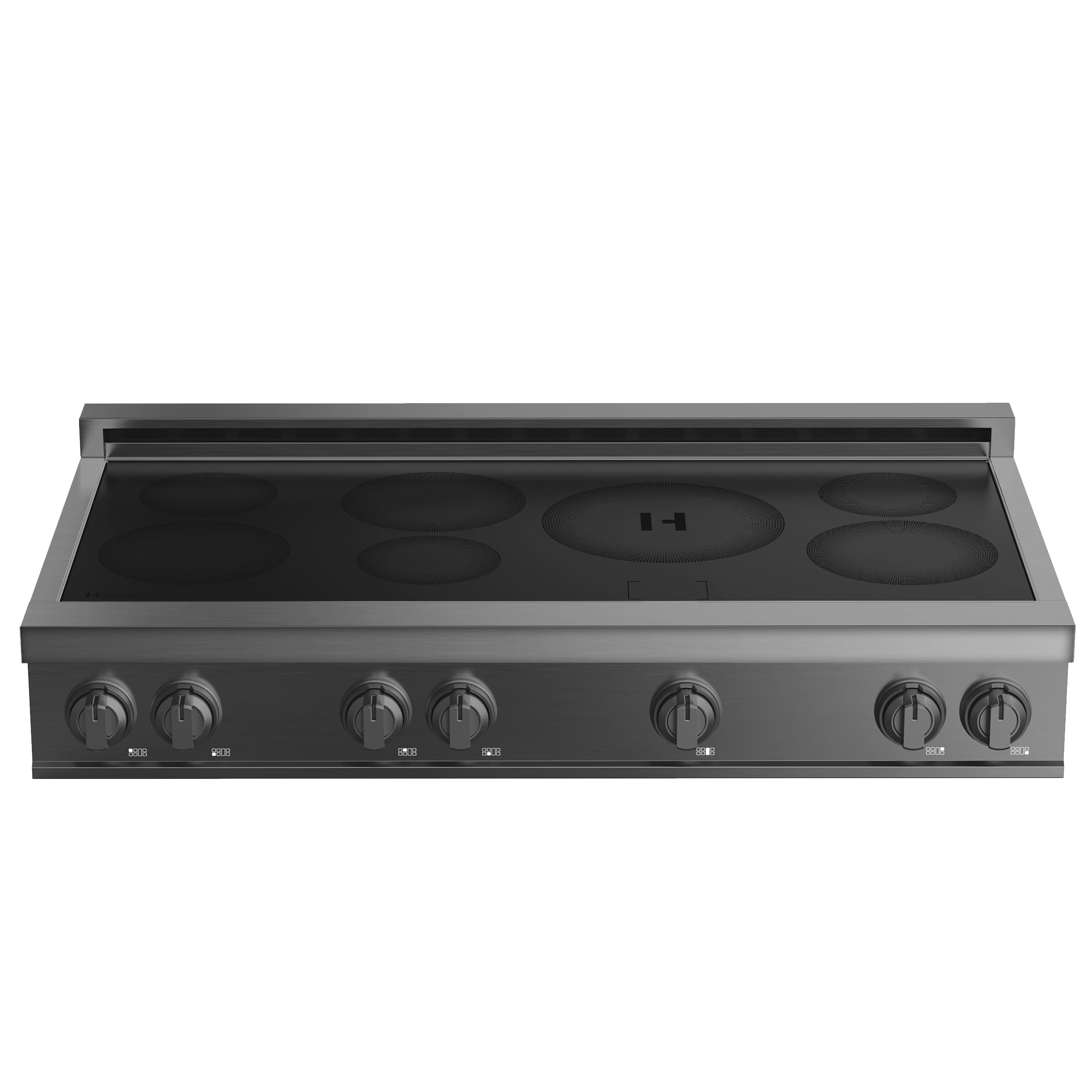 36″ Induction Range CookTop — 5 Burner Professional Electric Cooktop in Black Stainless Steel by Induction Hardware