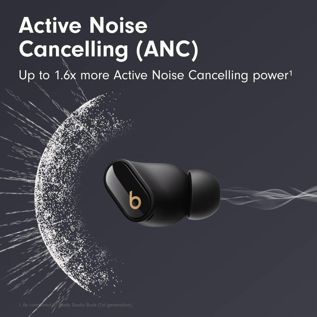 Beats Studio Buds + True Wireless Noise Cancelling Earbuds - Black/Gold (Renewed)