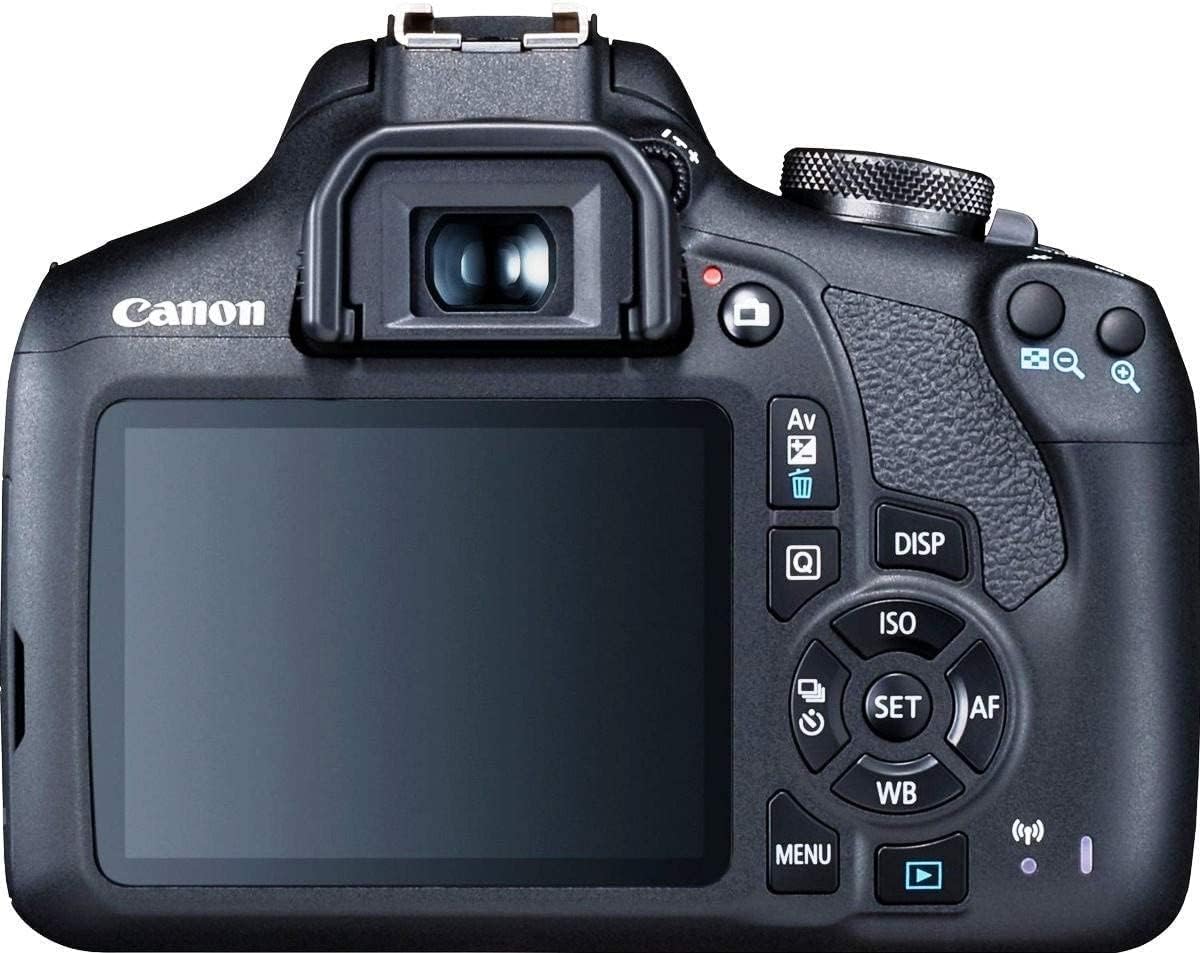 Canon EOS 2000D / Rebel T7 DSLR Camera w/EF-S 18-55mm f/3.5-5.6 Lens 3 Lens Kit: 128GB Memory + Wide Angle + Telephoto + Flash (Renewed)
