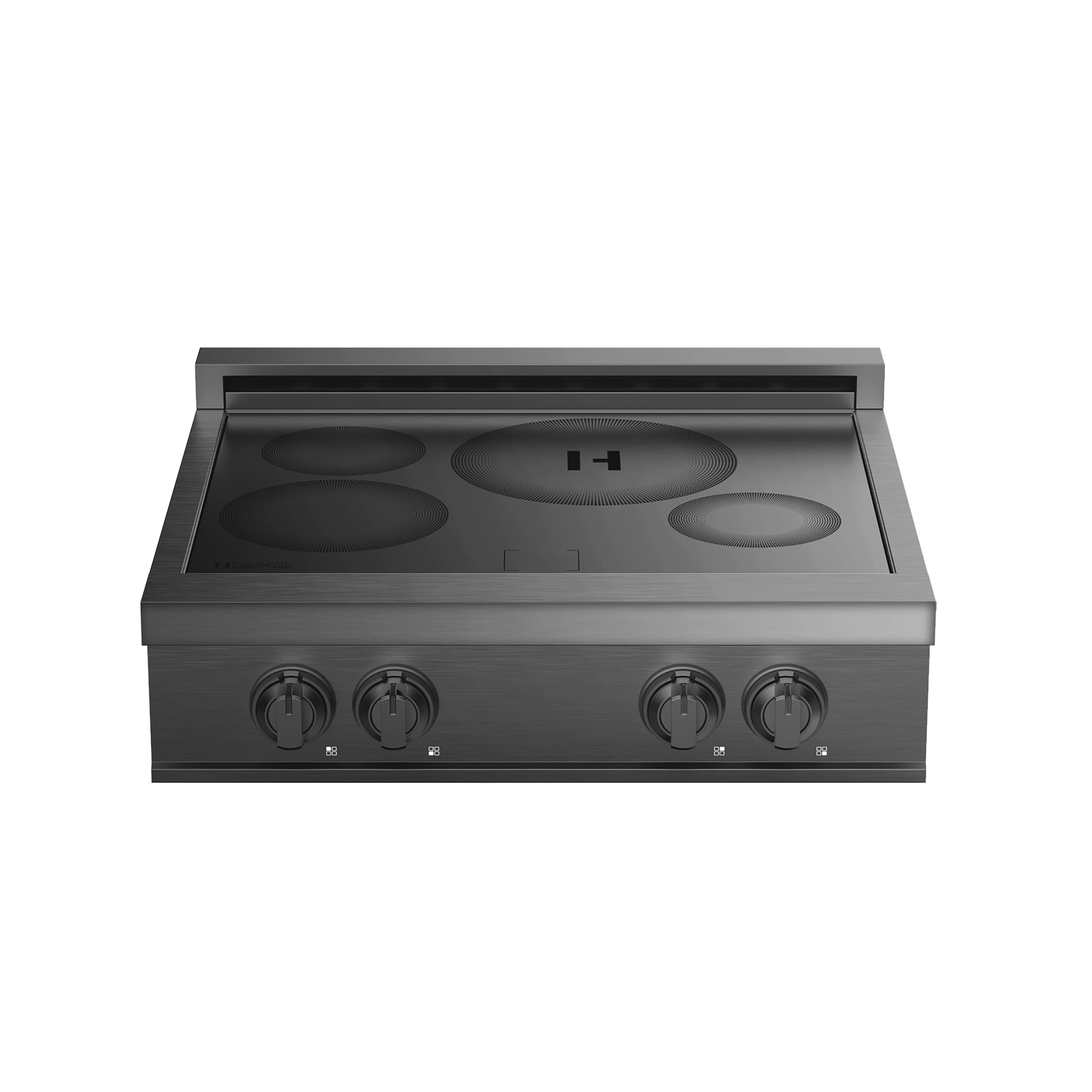 36″ Induction Range CookTop — 5 Burner Professional Electric Cooktop in Black Stainless Steel by Induction Hardware