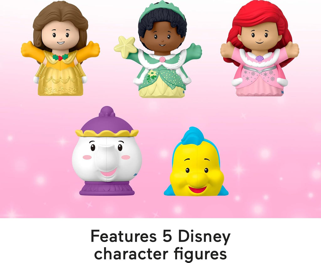 Fisher-Price Little People Toddler Toy Disney Princess Advent Calendar, 24 Figures & Accessories for Preschool Pretend Play Ages 18+ Months
