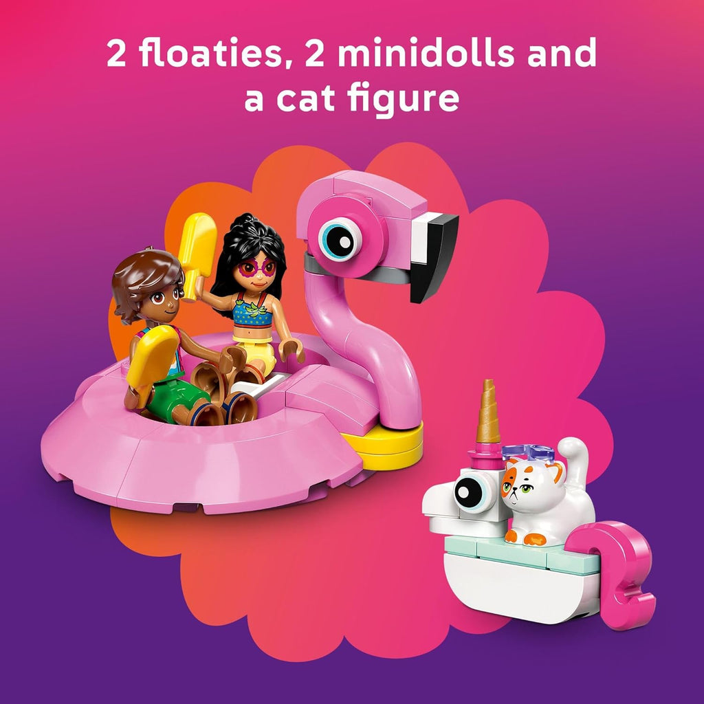 LEGO Friends Unicorn & Flamingo Pool Party Pretend Play Building Toy - Creative Storytelling Playset for Kids for Boys & Girls, Ages 5+ - Birthday Gift Idea for Kids - 42658