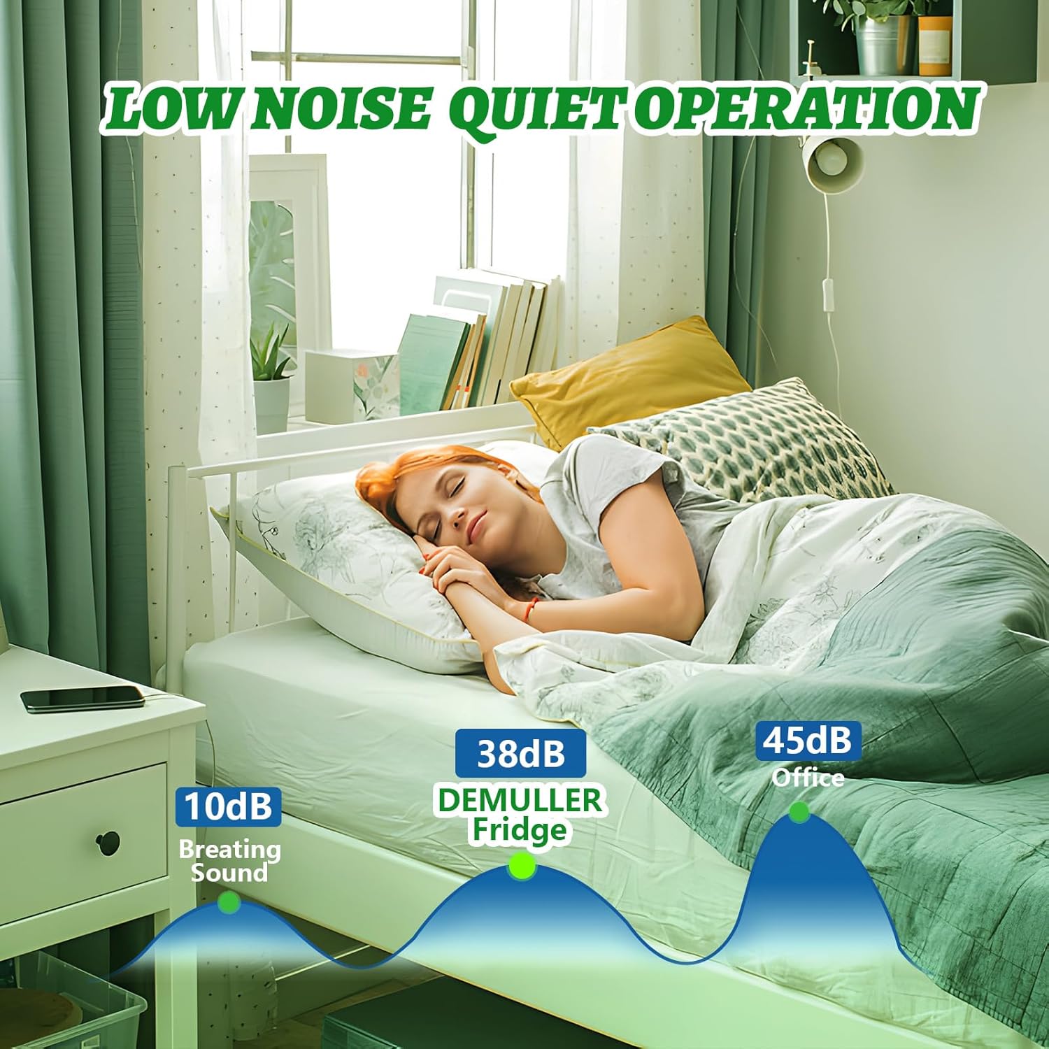 DEMULELR 4.5Cu.ft Refrigerator with Freezer Two Door Fridge with Removable Glass Shelves, Crisper Drawer & Extra Drink Space, LED Light, Apartment Size Fridge for Dorm Silver