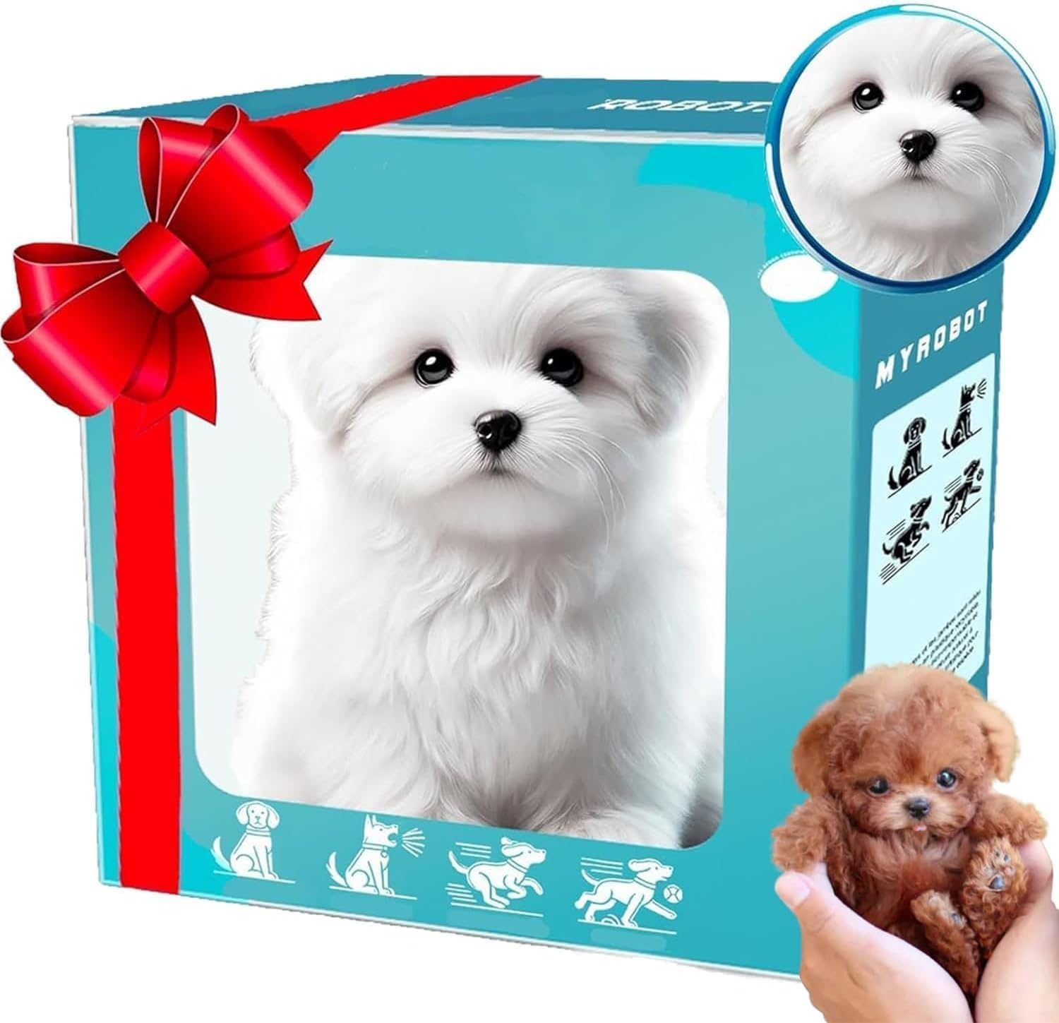 2026 Upgrade Robot Puppy - Ai Robot Dog, My Realistic Robots Puppy, That Acts Like a Real Puppys - Walking, Barking, Tail Wagging (Style-b)