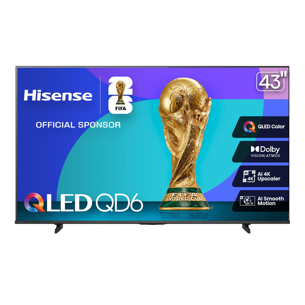 Hisense 100" Class QD6 Series (100QD6QF, 2025 Model) QLED 4K UHD Smart Fire TV, 144Hz, Voice Remote with Alexa, Dolby Vision, Dolby Atmos, Motion Rate 240, HDR 10+, Game Mode Pro, MEMC, VRR, ALLM