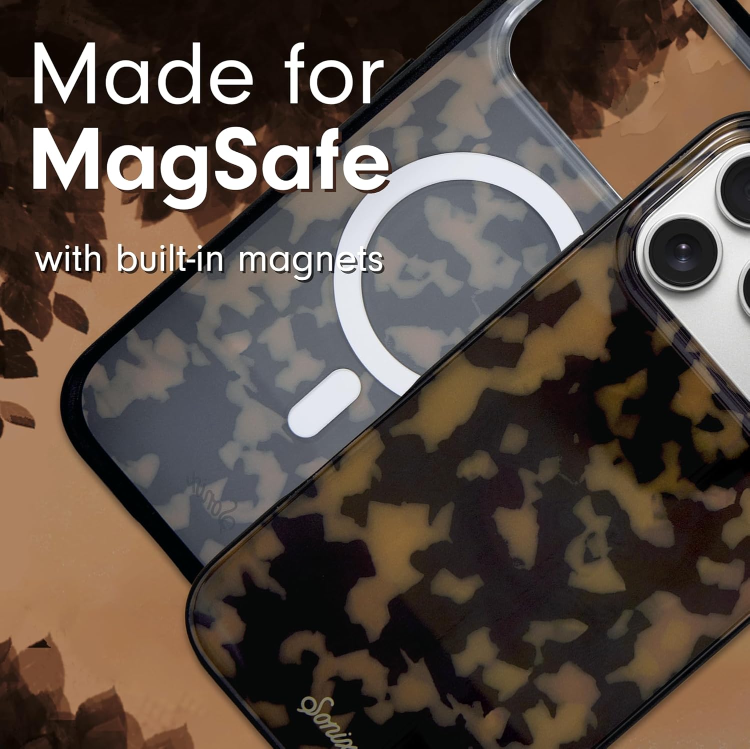 Sonix Case for iPhone 17 Pro Max | Compatible with MagSafe | 10ft Drop Tested | Tortoiseshell | Brown Tort