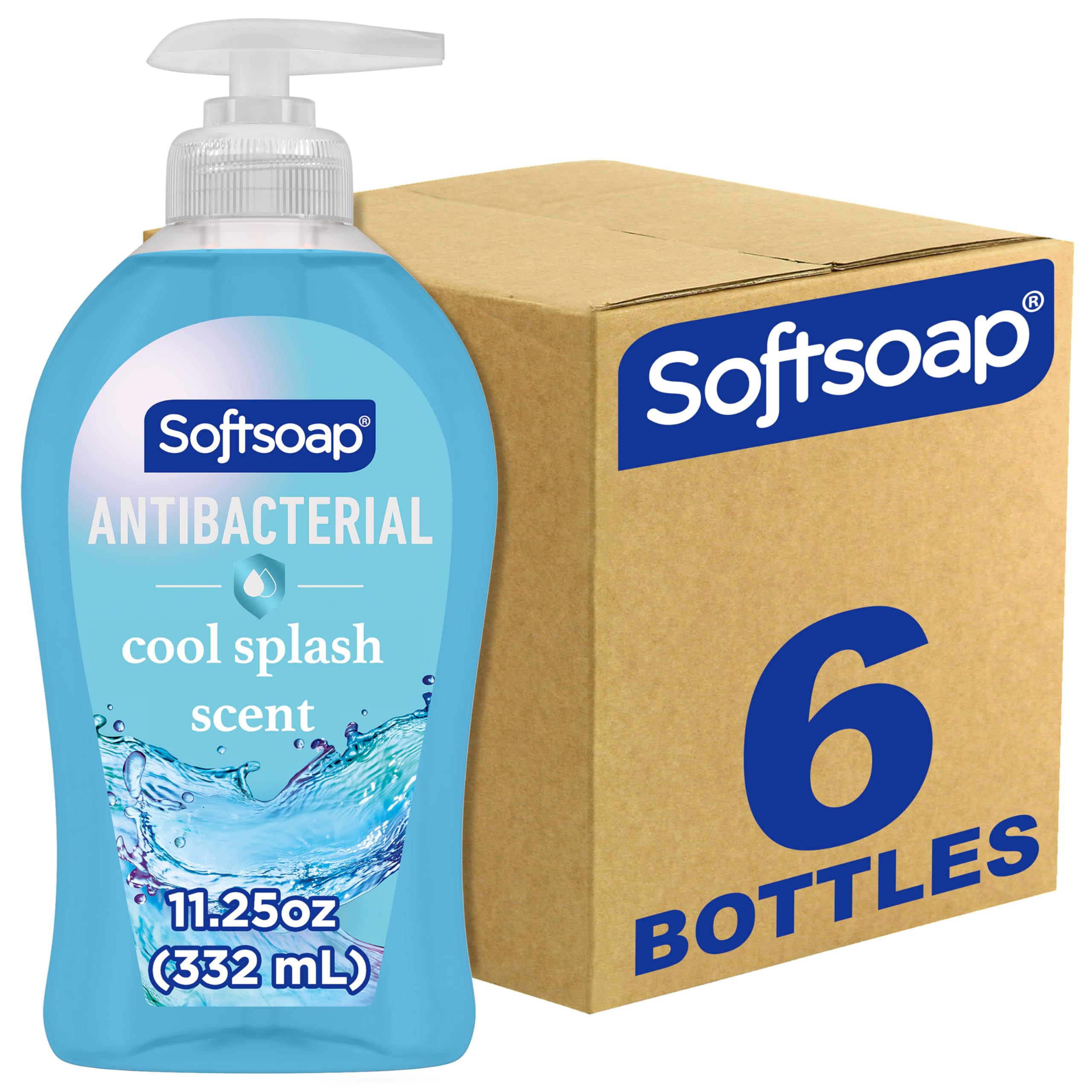 Softsoap Coconut & Hibiscus Scent Hydrating Liquid Hand Soap, Liquid Hand Soap, 11.25 Fl Oz (Pack of 6)