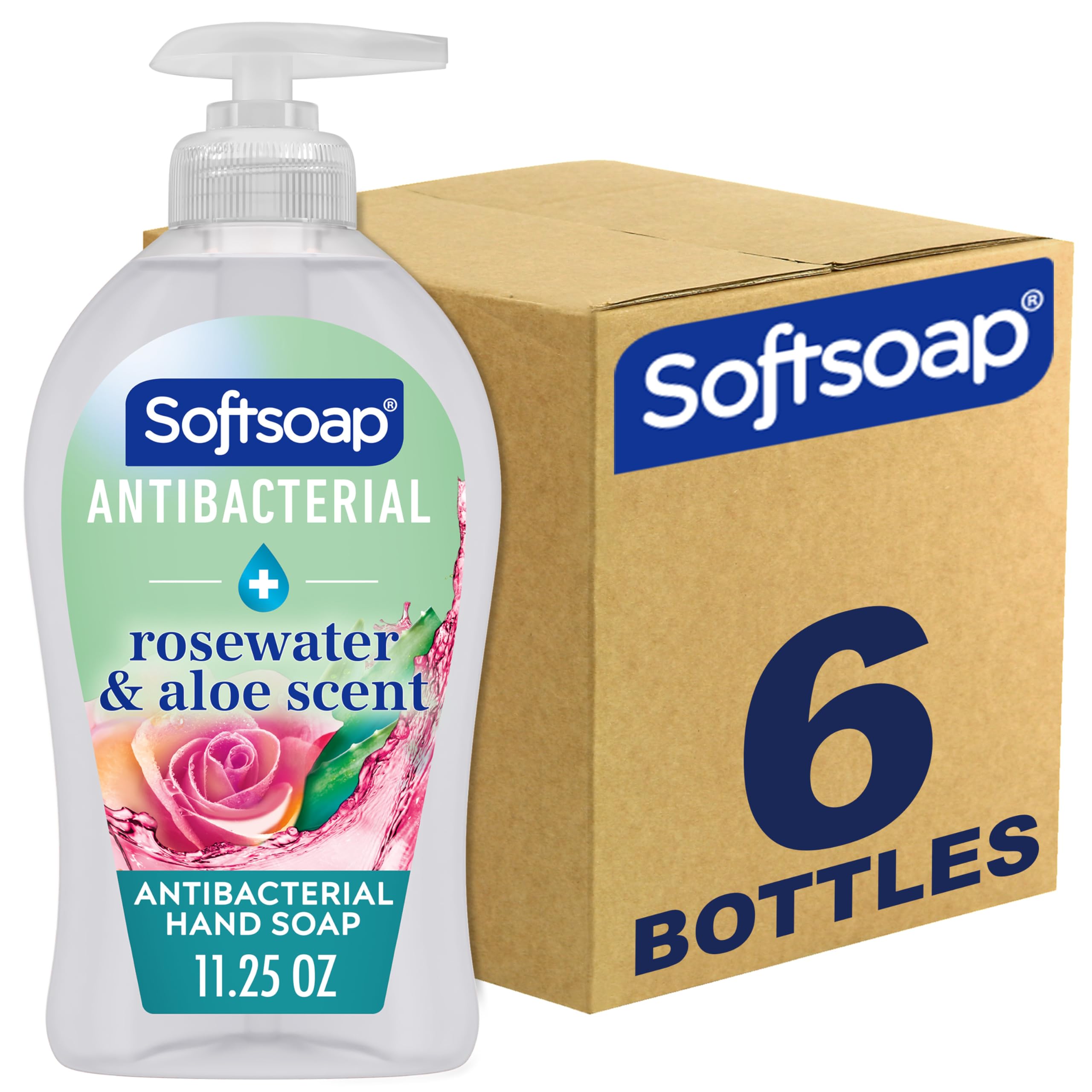 Softsoap Coconut & Hibiscus Scent Hydrating Liquid Hand Soap, Liquid Hand Soap, 11.25 Fl Oz (Pack of 6)
