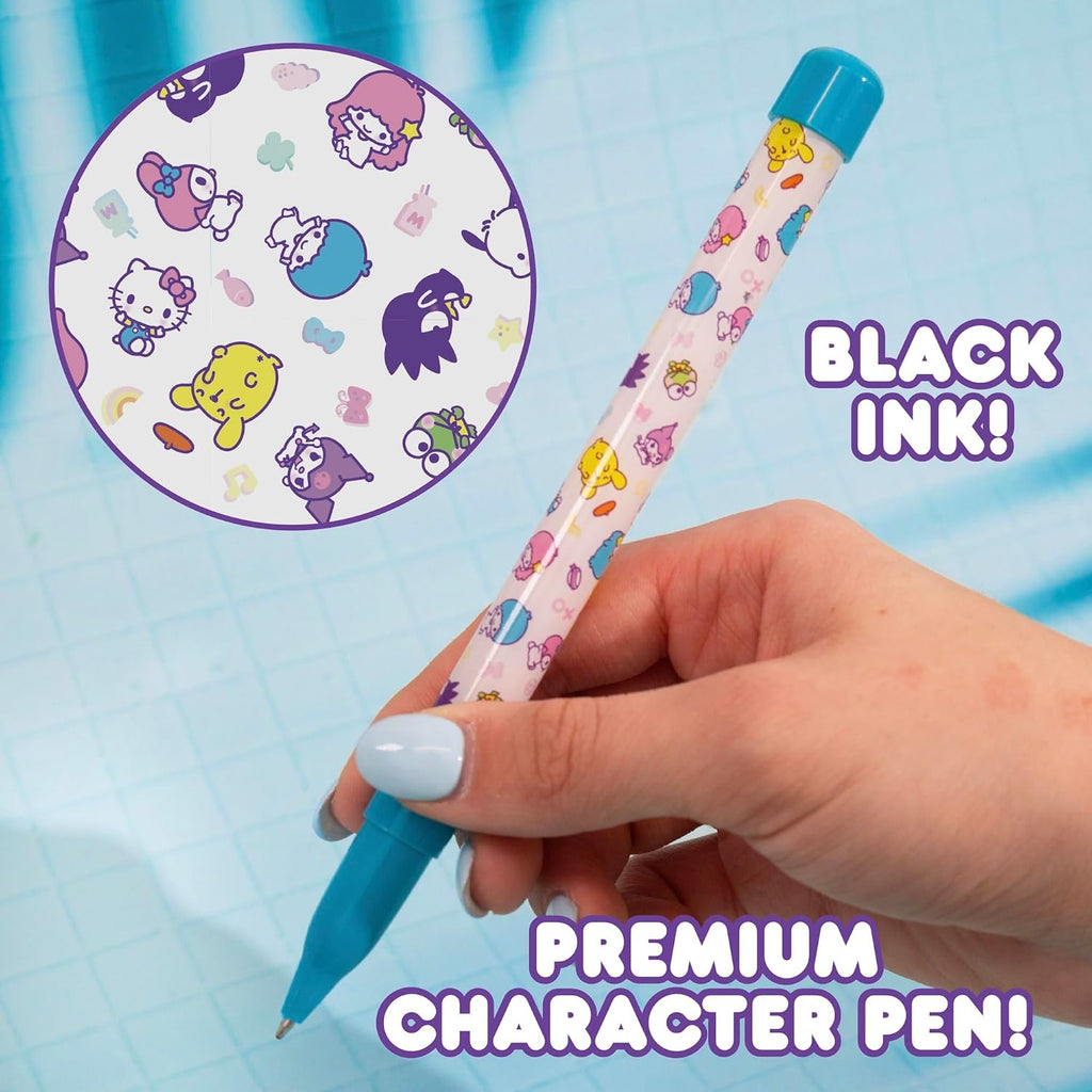 Hello Kitty and Friends Café Sketchbook, 20-Page Hello Kitty Notebook & Pen, Cute School Supplies, Coloring Book, Sanrio Stationery