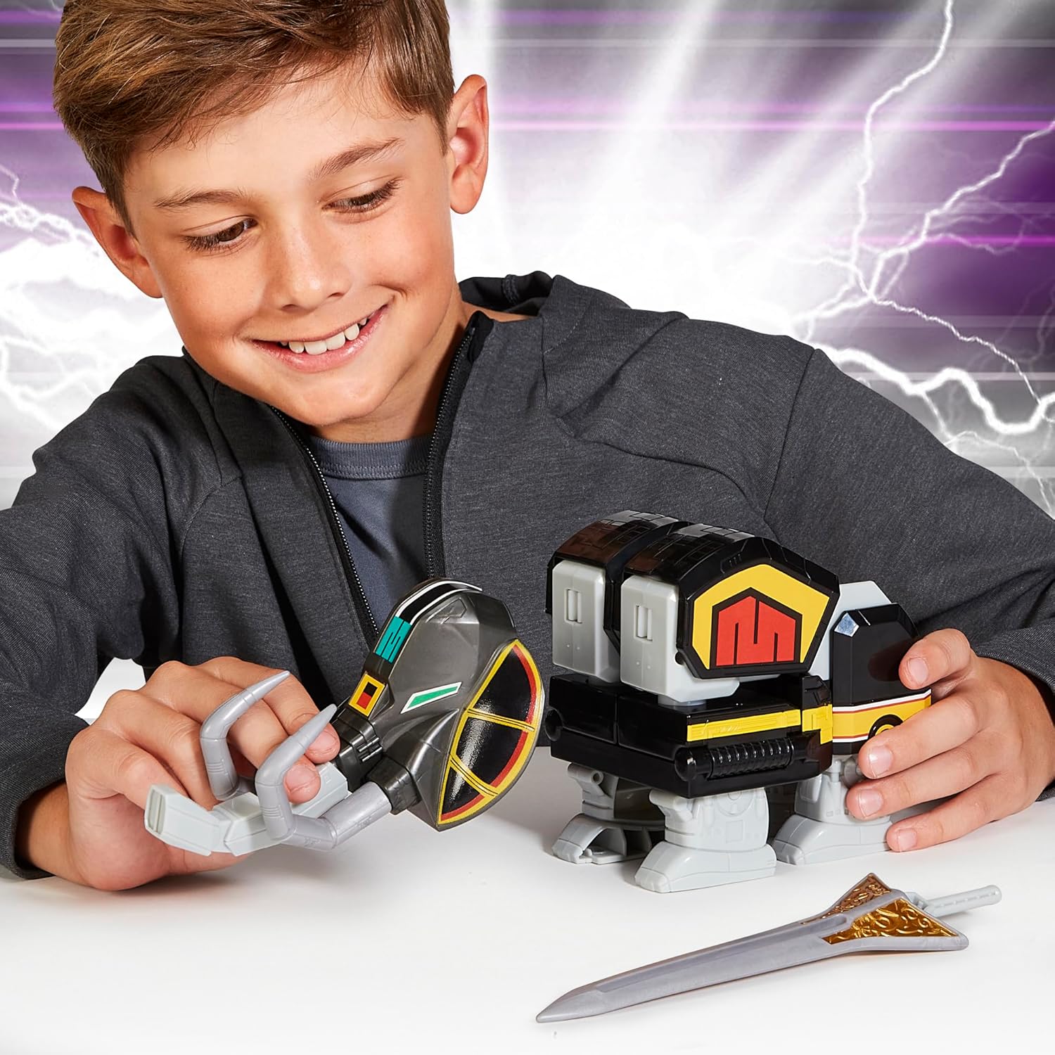 POWER RANGERS Mighty Morphin Re-Ignition - Mastodon Deluxe Combinable Dinozord by Playmates Toys