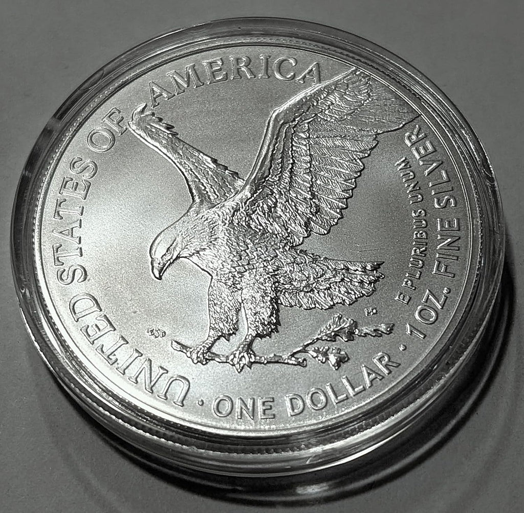 2021 1 oz American Silver Eagle Coin BU (Type 2) Sealed in Coin Capsule $1 Mint State