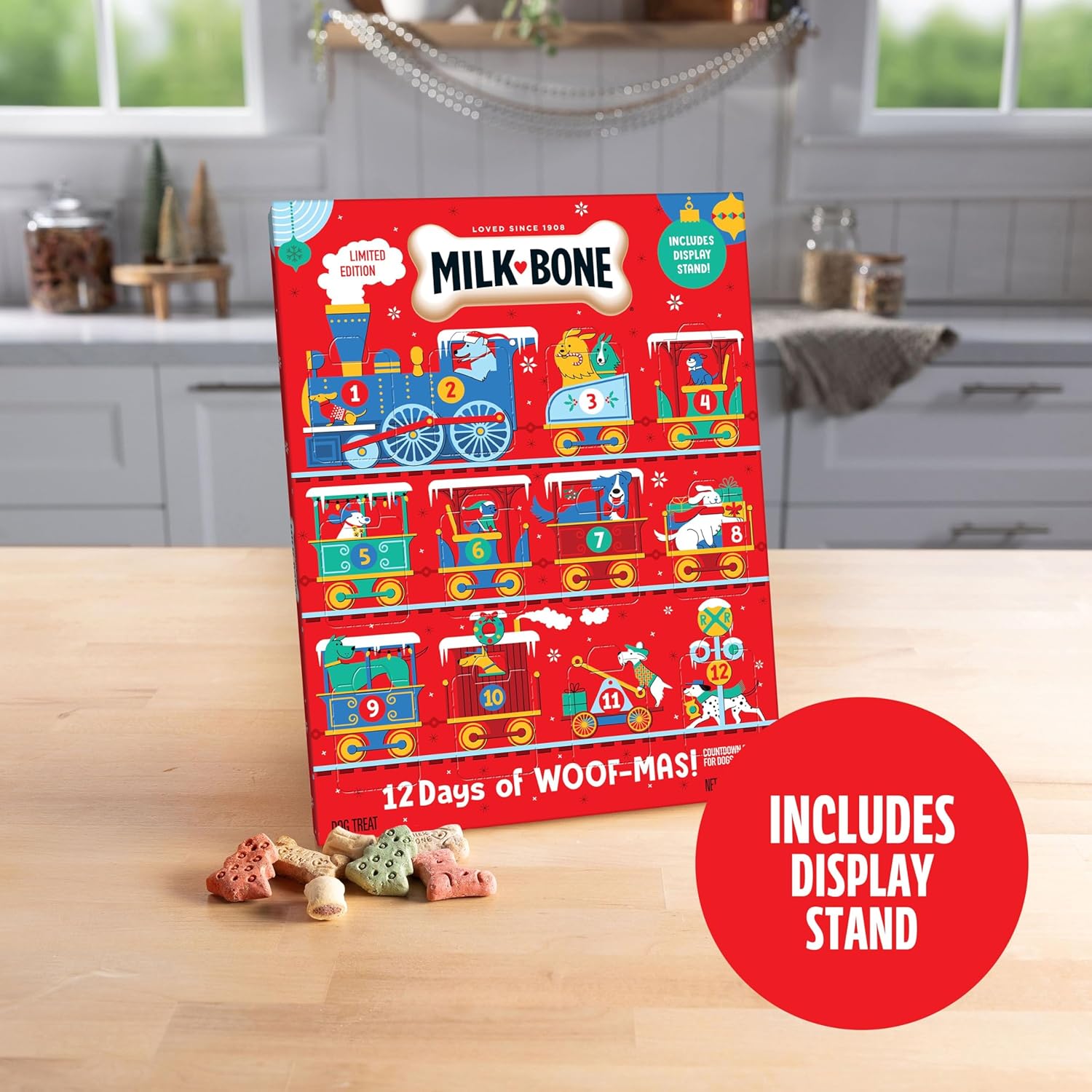 Milk-Bone Holiday 12 Day Treat Calendar, 2.85 oz Box