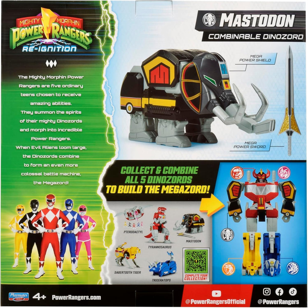 POWER RANGERS Mighty Morphin Re-Ignition - Mastodon Deluxe Combinable Dinozord by Playmates Toys