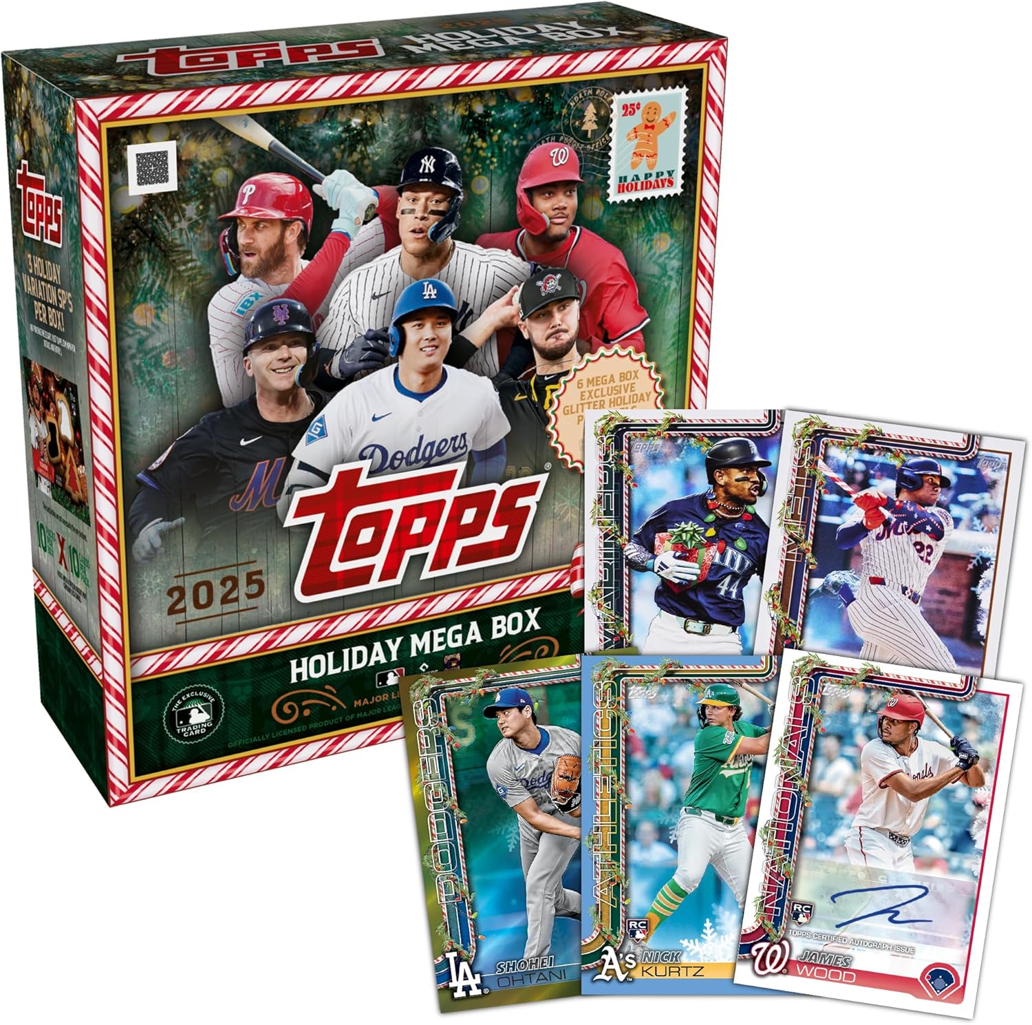 2025 Topps Holiday Baseball - Factory Sealed - Mega Box