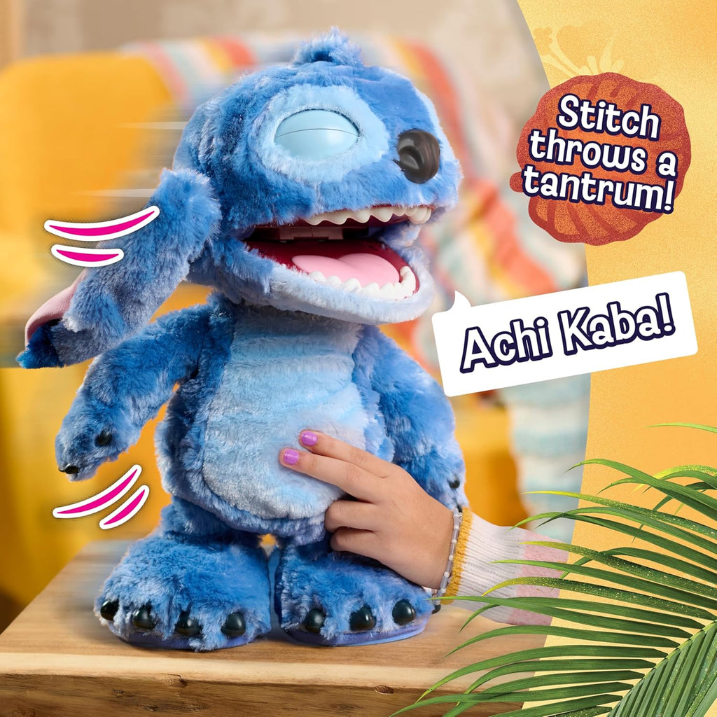 Disney Stitch Ultimate Interactive 17" Plush Toy, 100+ Sounds & Reactions, Inspired by Disney’s Live-Action Lilo & Stitch Film, New Movie Toy for Fans, Girls, Boys, Kids 3 and Up by Just Play
