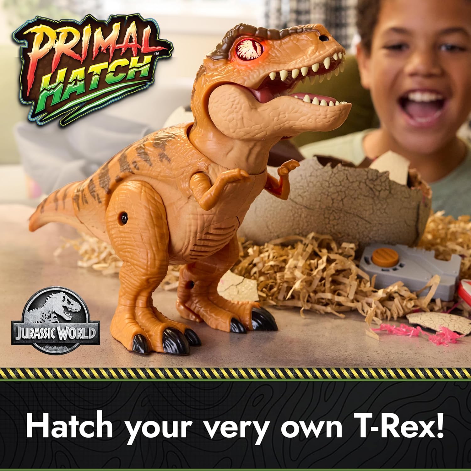 Jurassic World Interactive Toy Dinosaur & Egg, Hatch & Train Your own Baby Dino with 100+ Sounds & Reactions, Kids Toys for Boys & Girls Aged 5 & Up