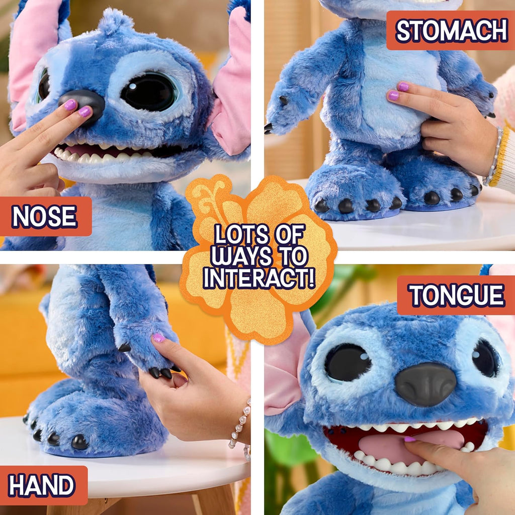 Disney Stitch Ultimate Interactive 17" Plush Toy, 100+ Sounds & Reactions, Inspired by Disney’s Live-Action Lilo & Stitch Film, New Movie Toy for Fans, Girls, Boys, Kids 3 and Up by Just Play