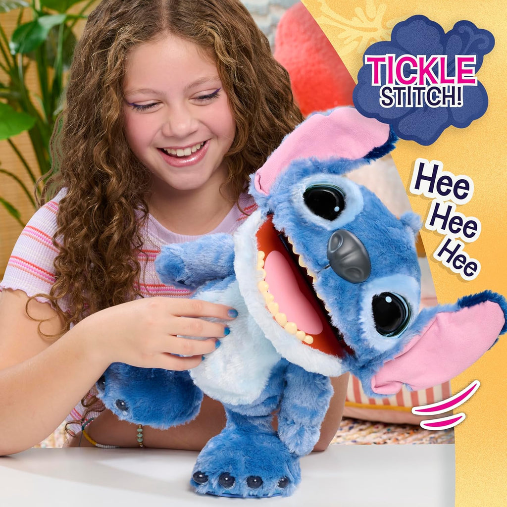 Disney Stitch Ultimate Interactive 17" Plush Toy, 100+ Sounds & Reactions, Inspired by Disney’s Live-Action Lilo & Stitch Film, New Movie Toy for Fans, Girls, Boys, Kids 3 and Up by Just Play