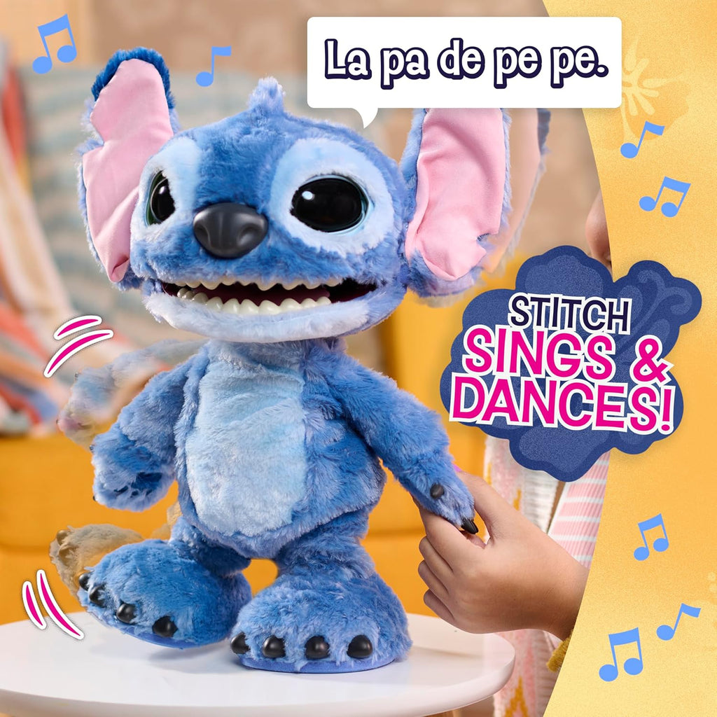 Disney Stitch Ultimate Interactive 17" Plush Toy, 100+ Sounds & Reactions, Inspired by Disney’s Live-Action Lilo & Stitch Film, New Movie Toy for Fans, Girls, Boys, Kids 3 and Up by Just Play