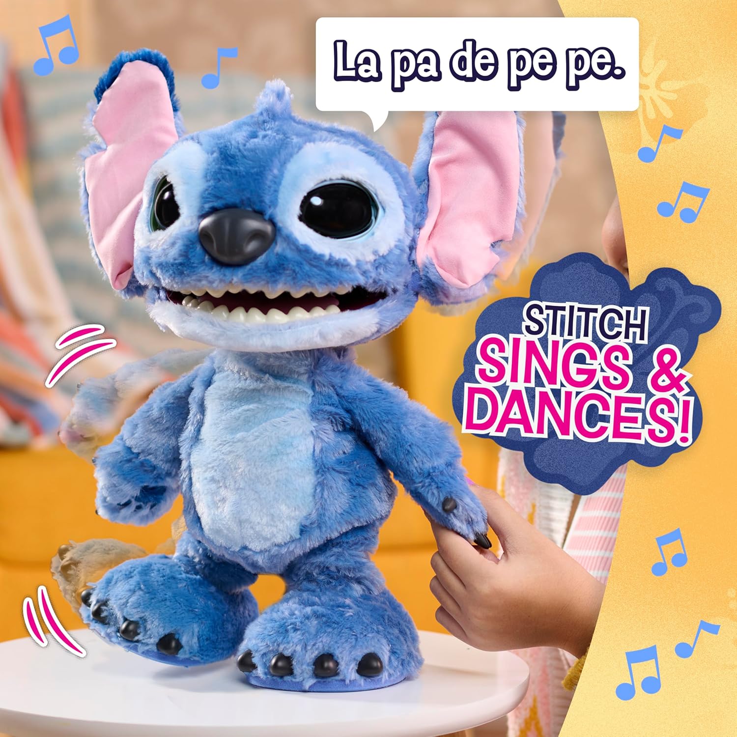 Disney Stitch Ultimate Interactive 17" Plush Toy, 100+ Sounds & Reactions, Inspired by Disney’s Live-Action Lilo & Stitch Film, New Movie Toy for Fans, Girls, Boys, Kids 3 and Up by Just Play