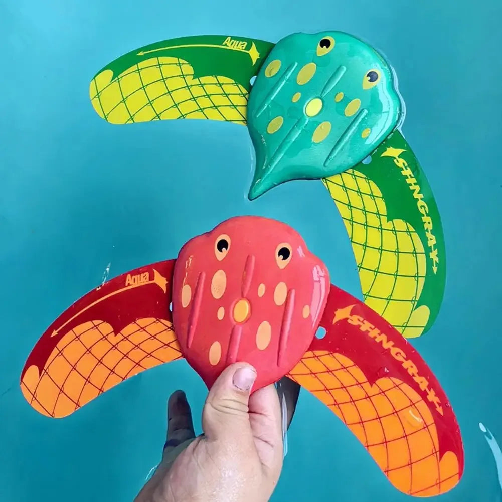 Water Power Manta Ray Devilfish for Pool Water Toys for Kids Swim Training Diving Games Outdoor Fun Hydrodynamic Glides for Ages