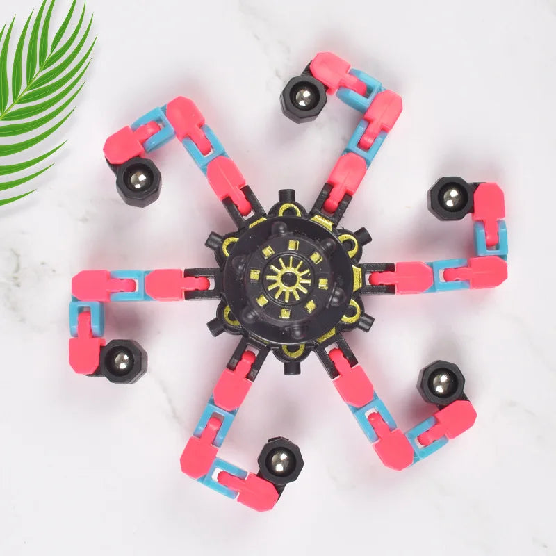 Glow in Dark Transformable Fidget Spinners Fingertip Gyro Toys Decompression Deformed Spinner Goodie Bag Suffers Party Favors