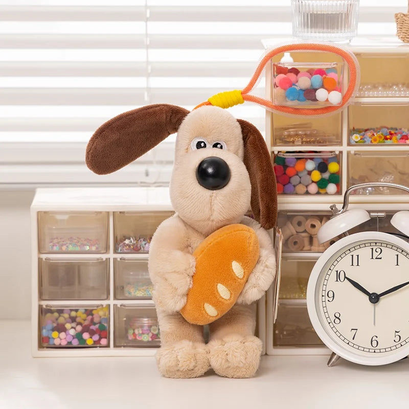 Original Wallace&Gromit Plush Toy Kawaii Gromit Wallace Toys Cartoon Dogs Bag Pendant Key Chain Anime Cute Puppy Stuffed Dolls