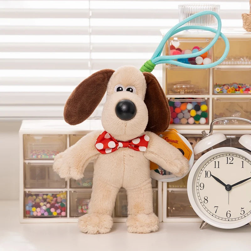 Original Wallace&Gromit Plush Toy Kawaii Gromit Wallace Toys Cartoon Dogs Bag Pendant Key Chain Anime Cute Puppy Stuffed Dolls