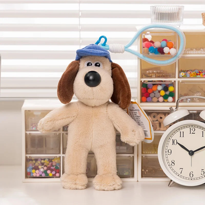 Original Wallace&Gromit Plush Toy Kawaii Gromit Wallace Toys Cartoon Dogs Bag Pendant Key Chain Anime Cute Puppy Stuffed Dolls