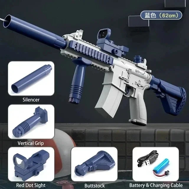 Electric Water Gun Fully Automatic Shooting Toy Summer Beach Outdoor Entertainment Toy  Children's and Adult Gifts M416