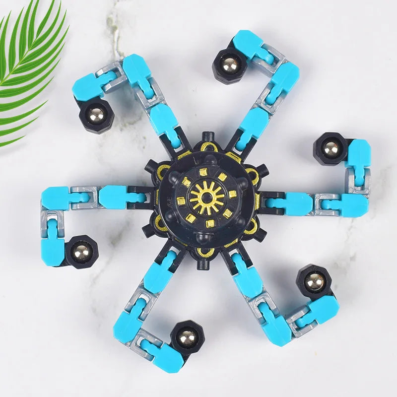 Glow in Dark Transformable Fidget Spinners Fingertip Gyro Toys Decompression Deformed Spinner Goodie Bag Suffers Party Favors