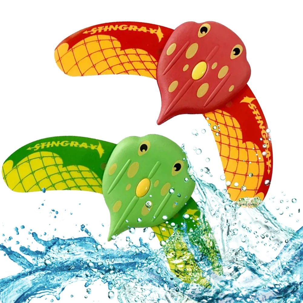 Water Power Manta Ray Devilfish for Pool Water Toys for Kids Swim Training Diving Games Outdoor Fun Hydrodynamic Glides for Ages