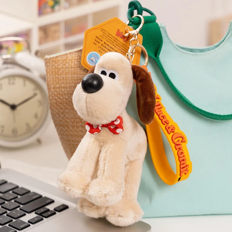 Original Wallace&Gromit Plush Toy Kawaii Gromit Wallace Toys Cartoon Dogs Bag Pendant Key Chain Anime Cute Puppy Stuffed Dolls